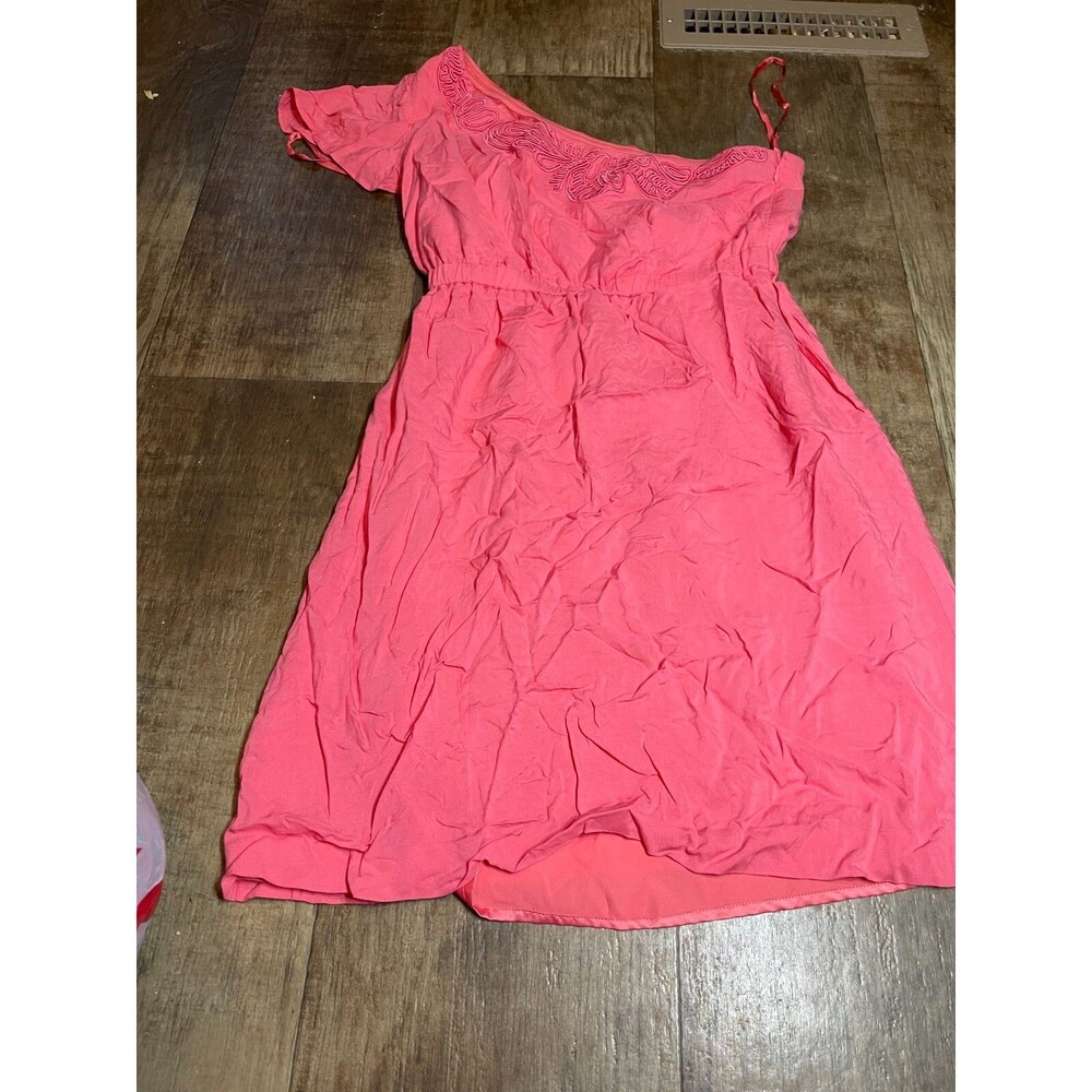 GB Gianni Bini Dress Womens Small Pink One Sleeve